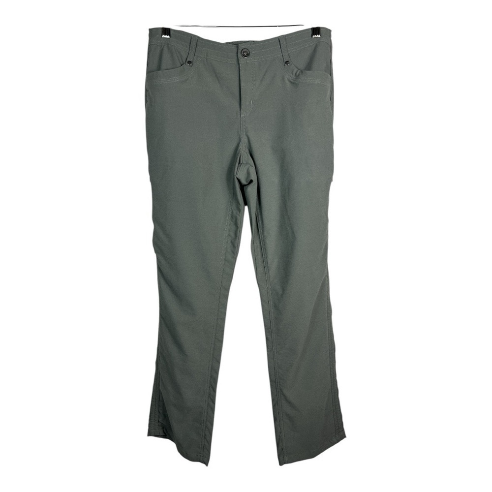 Kuhl Sz 8 Short Trekr Pants Ruched Leg Gray Nylon/Polyester EUC